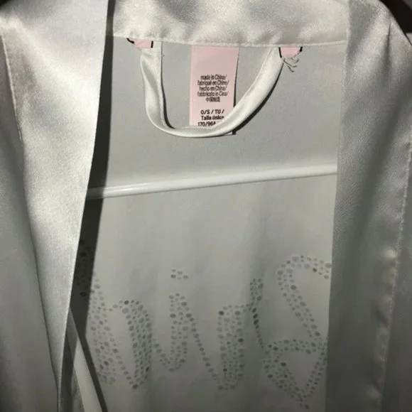 Victoria’s Secret Blue Rhinestone “Bride” Robe